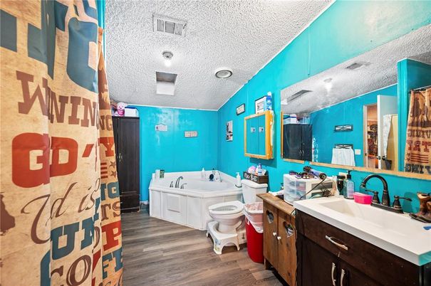 Bathroom, Interior, Wood Texture Flooring