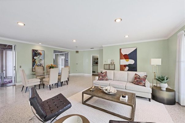 Dining room, Interior, Living room, Recessed Lighting