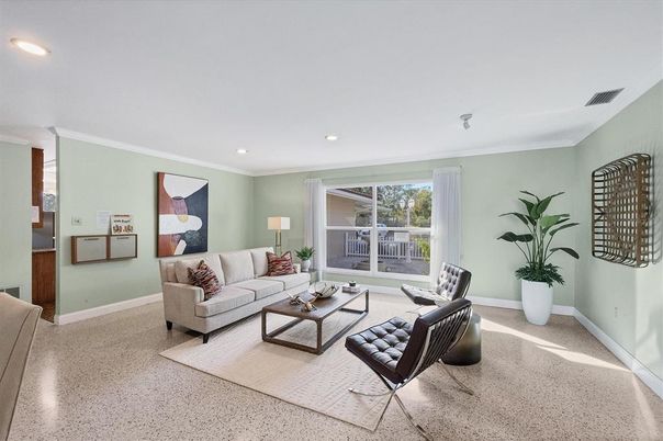 Interior, Living room, Recessed Lighting