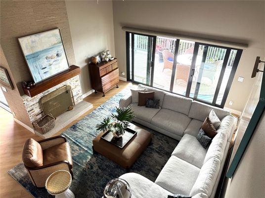 Fireplace, Interior, Living room, Wood Texture Flooring