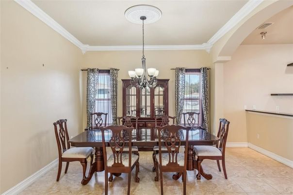 Chandelier, Dining room, Interior