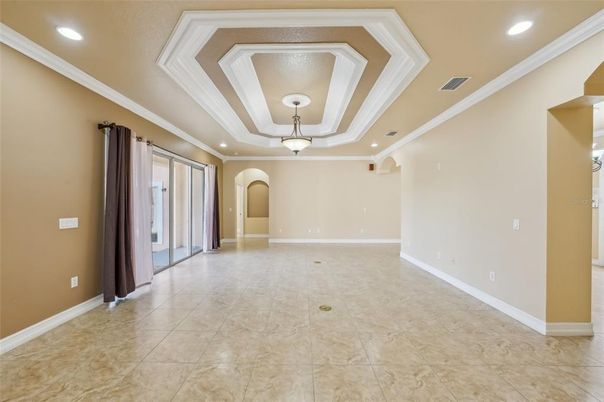 Empty room, Interior, Recessed Lighting