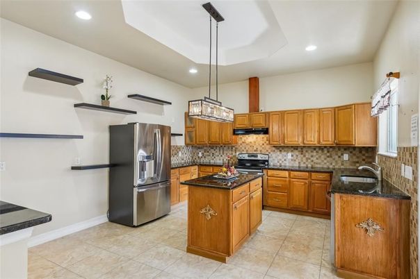 Interior, Kitchen, Pendant Lights, Recessed Lighting, Stainless Steel Appliances