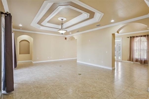 Empty room, Interior, Pendant Lights, Recessed Lighting