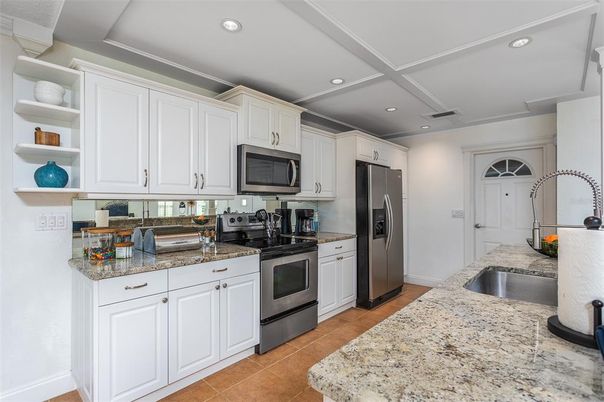 Interior, Kitchen, Recessed Lighting, Stainless Steel Appliances