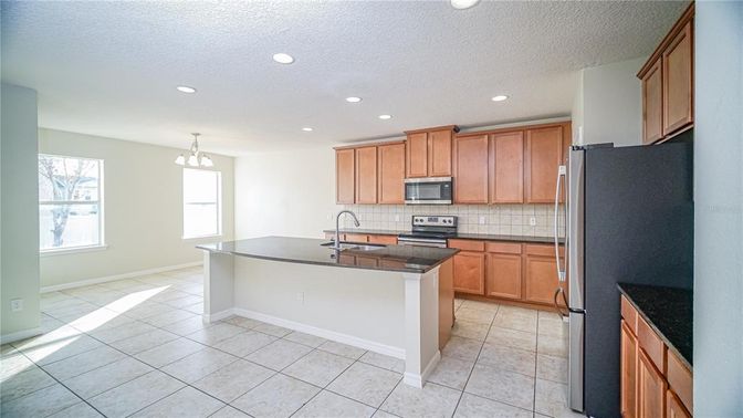 Chandelier, Interior, Kitchen, Recessed Lighting