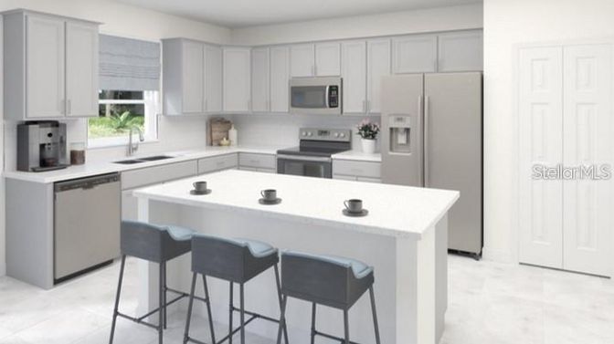 Interior, Kitchen, Recessed Lighting, Stainless Steel Appliances