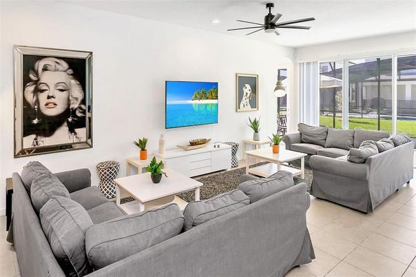 Interior, Living room, Recessed Lighting