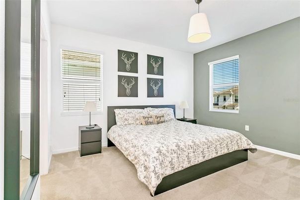 Bedroom, Interior, Pendant Lights