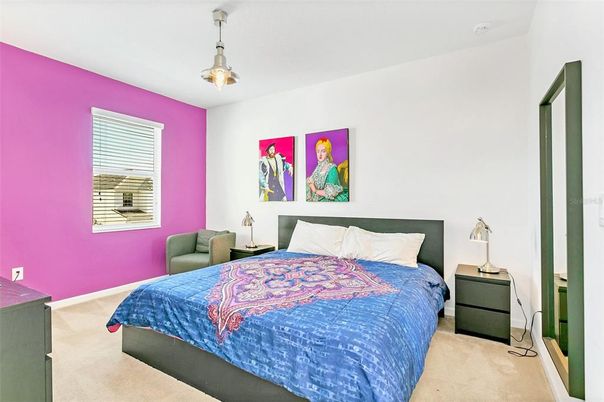 Bedroom, Interior, Pendant Lights