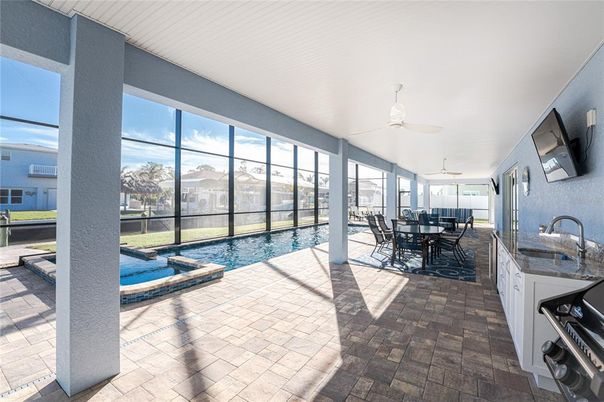 Dining room, Interior, Pool, Sun Room