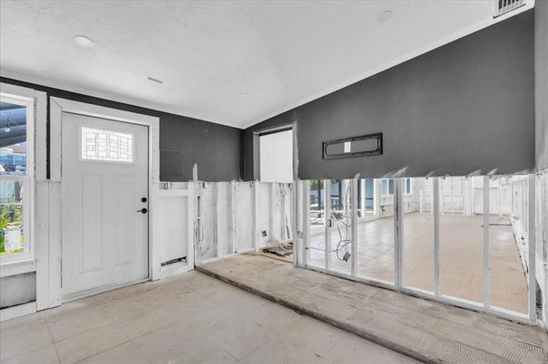 Empty room, Interior, Recessed Lighting