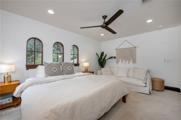 Bedroom, Interior, Recessed Lighting