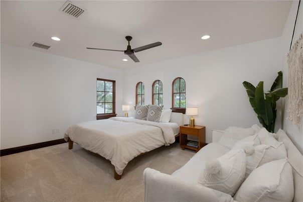 Bedroom, Interior, Recessed Lighting