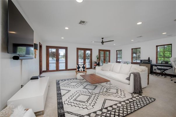 Interior, Living room, Recessed Lighting
