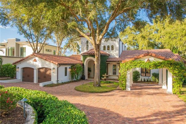 Attached, Backyard, Exterior, Facade, Spanish Mediterranean