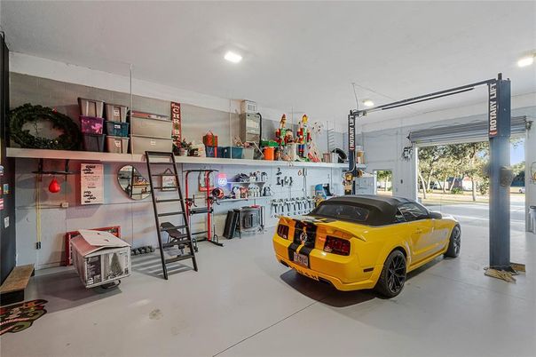 Garage, Interior, Recessed Lighting