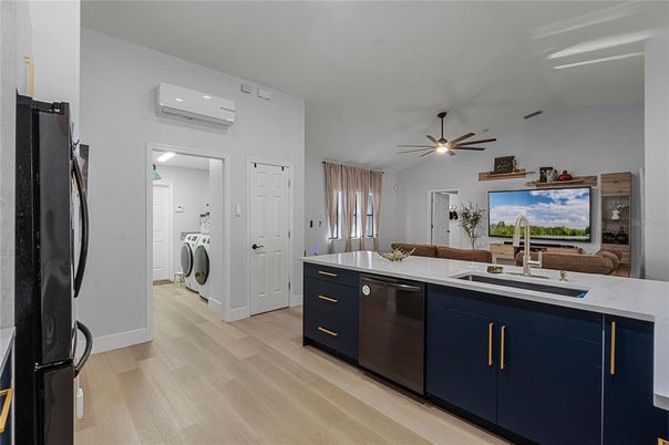 Interior, Kitchen, Wood Texture Flooring