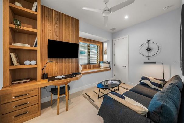 Home Office, Interior, Recessed Lighting