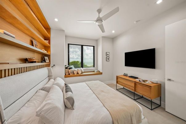 Bedroom, Interior, Recessed Lighting
