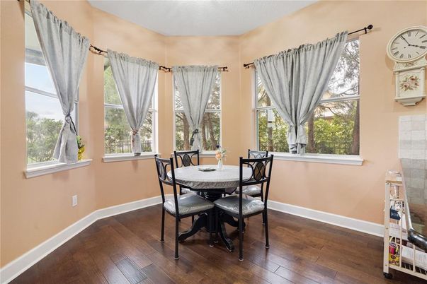 Dining room, Interior, Wood Texture Flooring