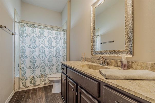 Bathroom, Interior, Wood Texture Flooring