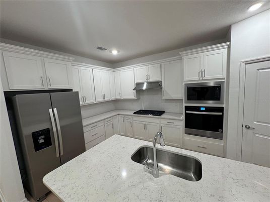 Interior, Kitchen, Recessed Lighting, Stainless Steel Appliances