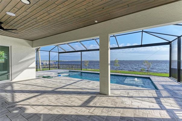 Glass Ceilings, Interior, Pool, Sun Room, Water, Wooden Ceilings