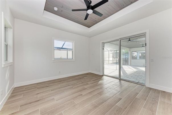 Empty room, Interior, Wooden Ceilings, Wood Texture Flooring