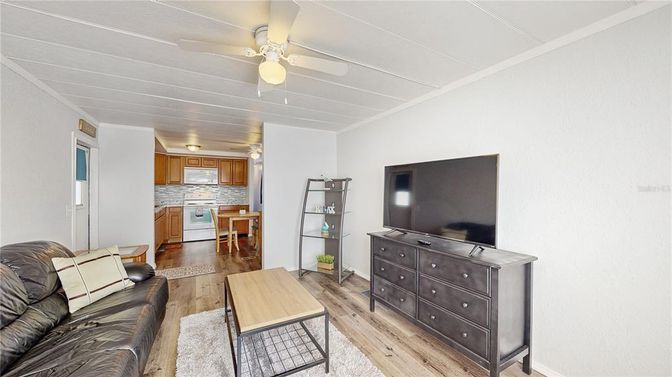 Interior, Kitchen, Living room, Wood Texture Flooring