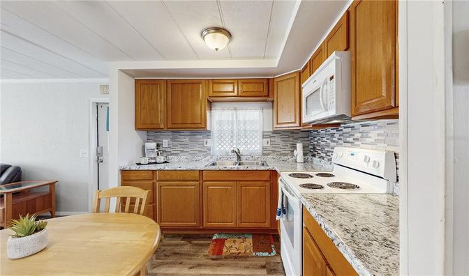 Interior, Kitchen, Wood Texture Flooring