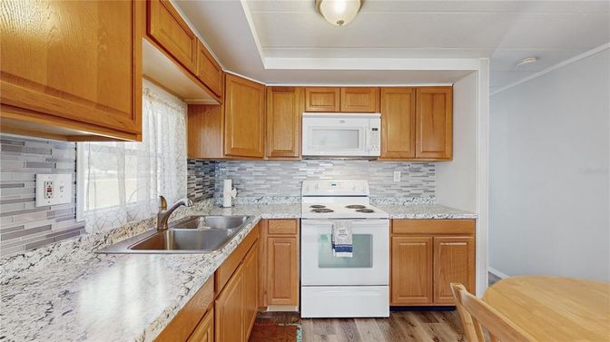 Interior, Kitchen, Wood Texture Flooring