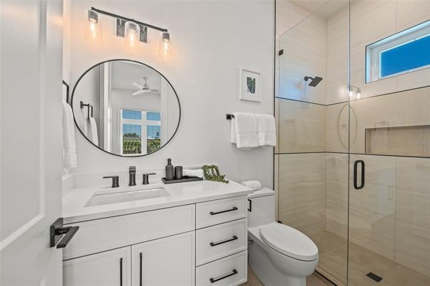 Bathroom, Glass Shower, Interior