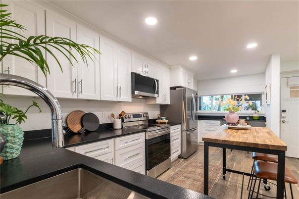 Interior, Kitchen, Recessed Lighting, Stainless Steel Appliances