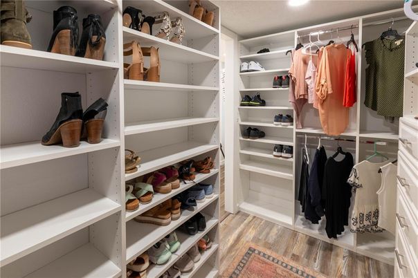 Interior, Recessed Lighting, Walk-in Closets, Wood Texture Flooring