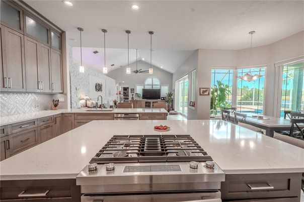 Interior, Kitchen, Pendant Lights, Recessed Lighting, Stainless Steel Appliances