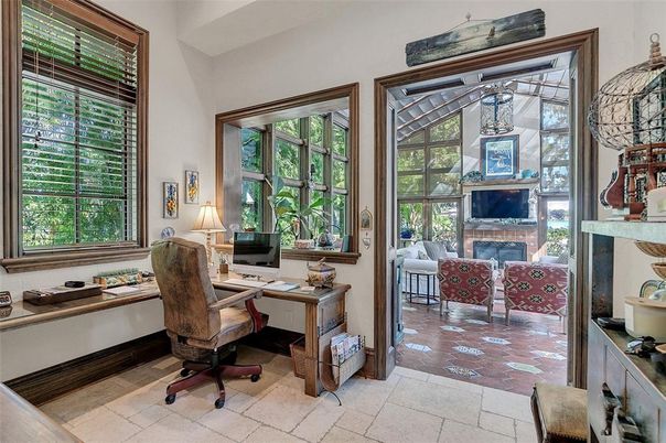 Fireplace, Home Office, Interior