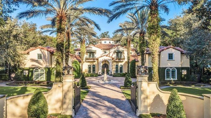 Backyard, Exterior, Facade, Spanish Mediterranean
