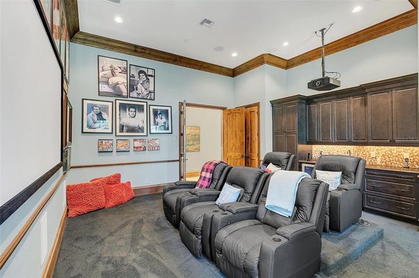 Home Theatre Room, Interior, Recessed Lighting, Theatre Room