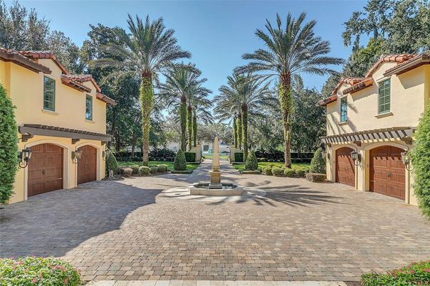 Attached, Backyard, Exterior, Facade, Mediterranean