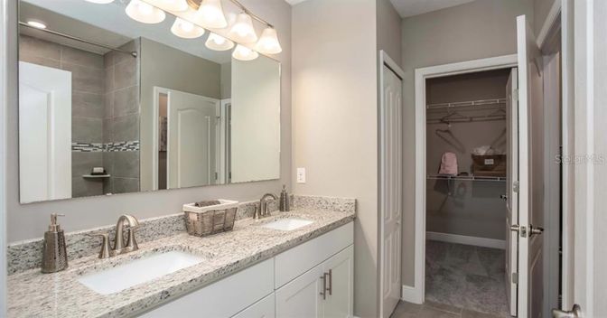 Bathroom, Dual Sink Vanities, Glass Shower, Interior, Walk-in Closets
