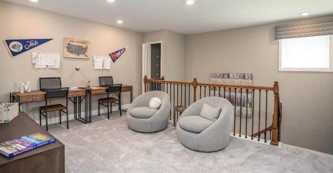 Home Office, Interior, Recessed Lighting