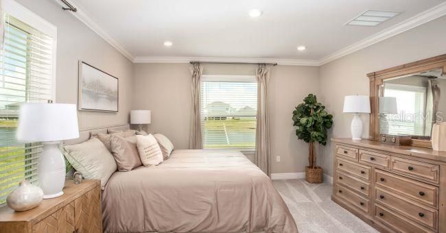 Bedroom, Interior, Recessed Lighting