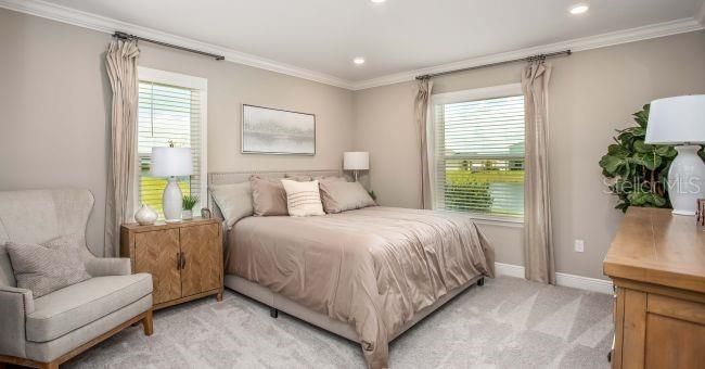 Bedroom, Interior, Recessed Lighting