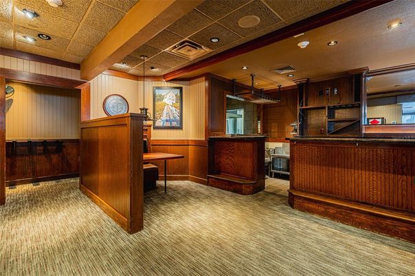 Home Office, Interior, Recessed Lighting, Wooden Walls