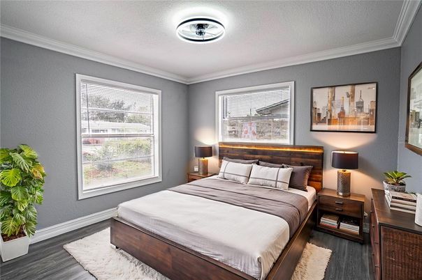 Bedroom, Interior, Wood Texture Flooring
