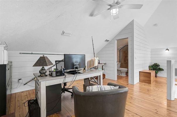 Home Office, Interior, Wood Texture Flooring