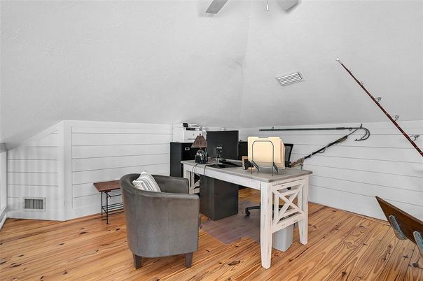Home Office, Interior, Wood Texture Flooring
