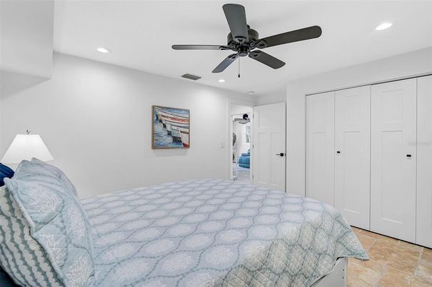 Bedroom, Interior, Recessed Lighting