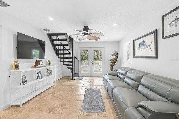 Interior, Living room, Recessed Lighting